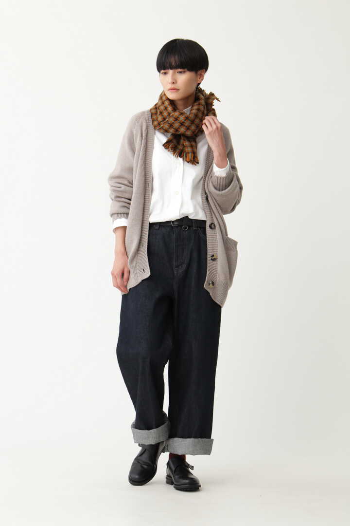 THREE COLOUR DOGTOOTH SCARF2