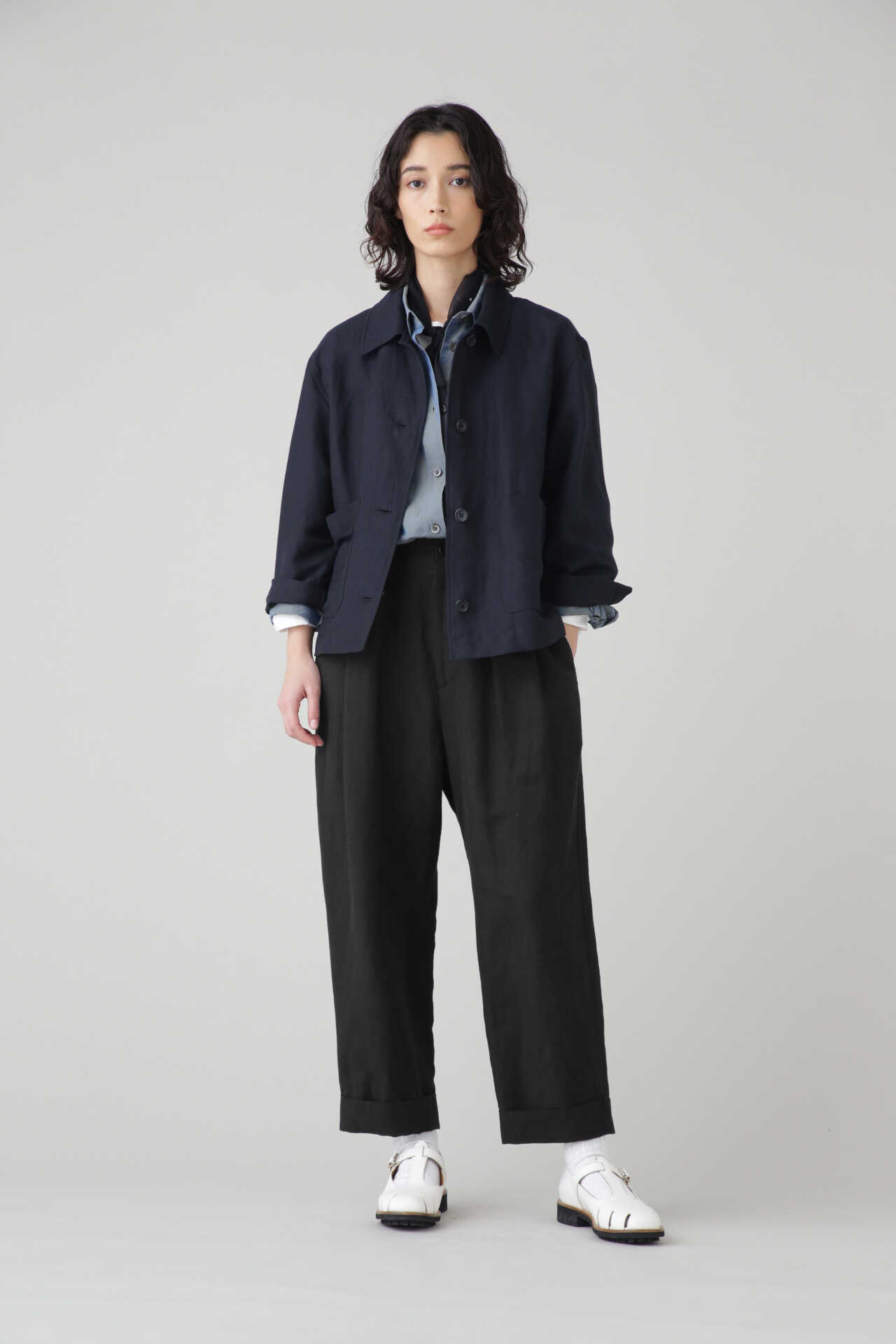 LINEN WOOL TWILL15