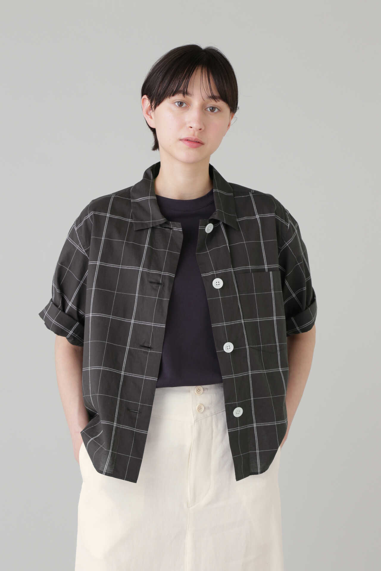 CHECK COTTON LINEN9
