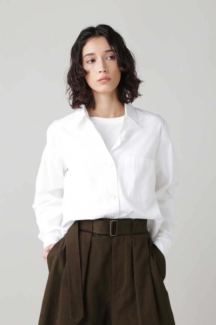 メンズMargaret Howell plain cotton poplin