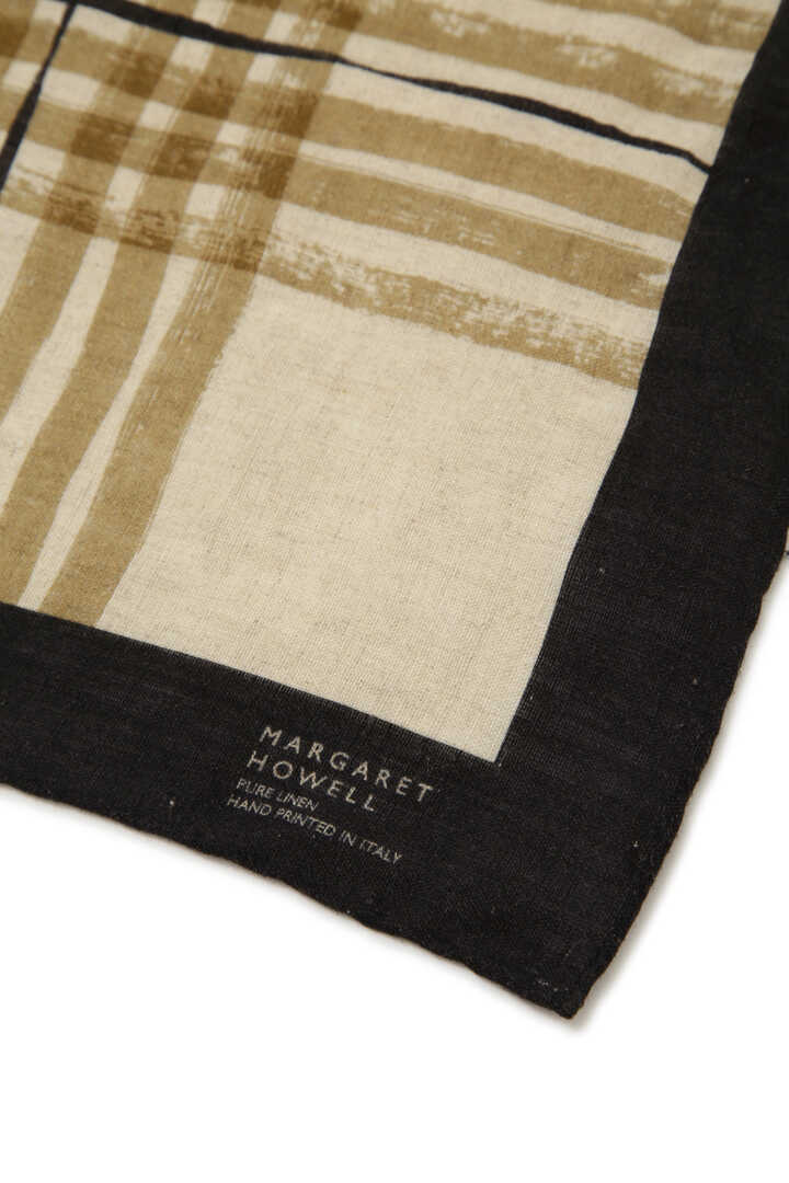 PAINTED CHECK BORDER SCARF4
