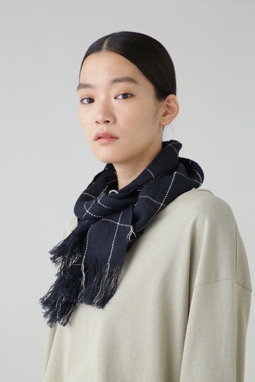 OVERSIZED GRAPH CHECK SCARF_120