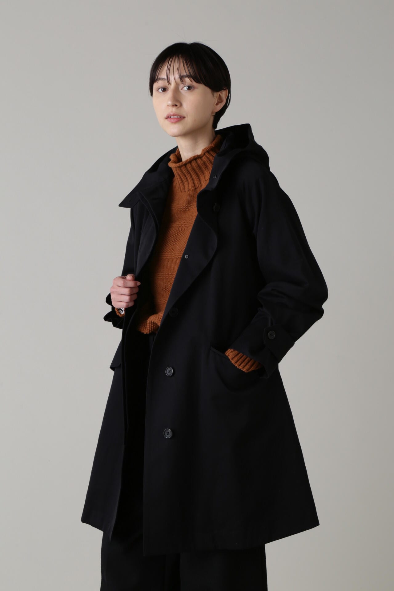 51cm着丈マーガレットハウエル WOOL COTTON GABARDINE ジャケット 1