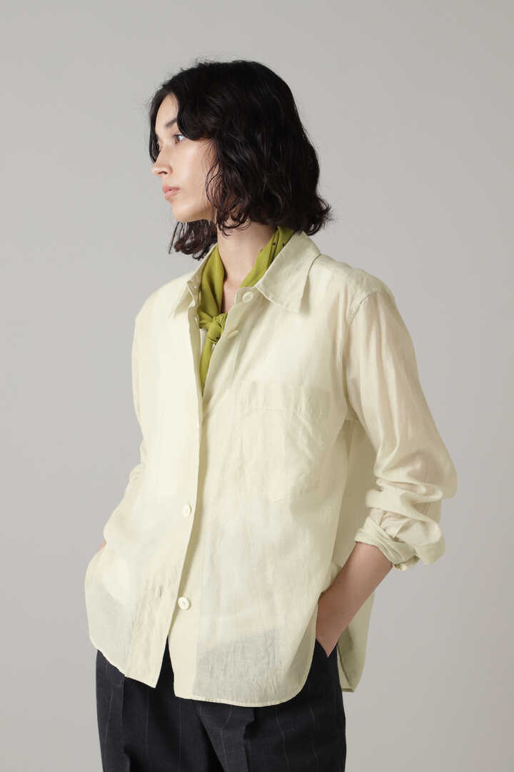 MARGARET HOWELL SHEER COTTON SILK シャツワンピ