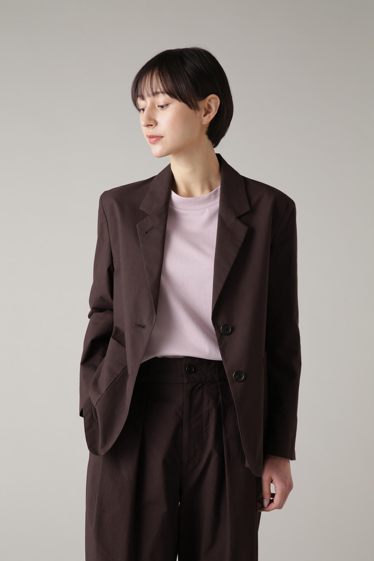 MARGARET HOWELL SILK COTTON POPLIN - スカート