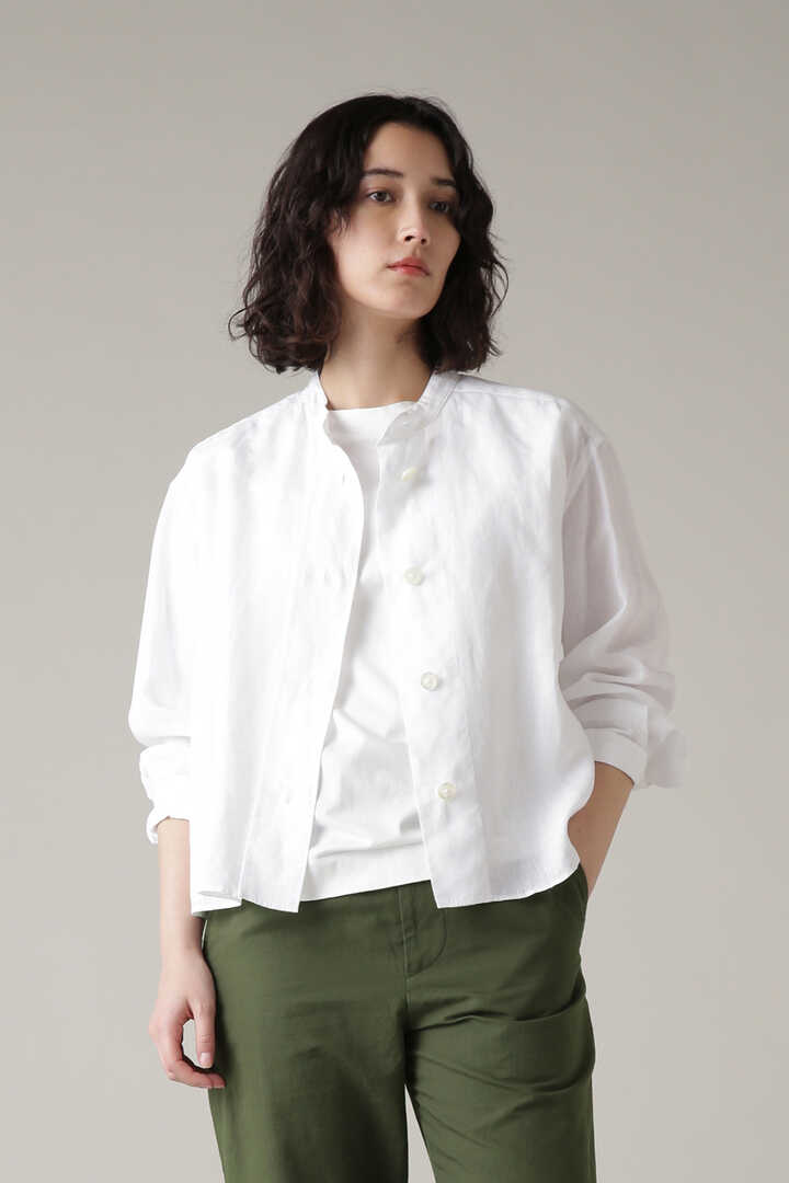 マーガレットハウエル SHIRTING LINEN M - シャツ/ブラウス(半袖/袖なし)