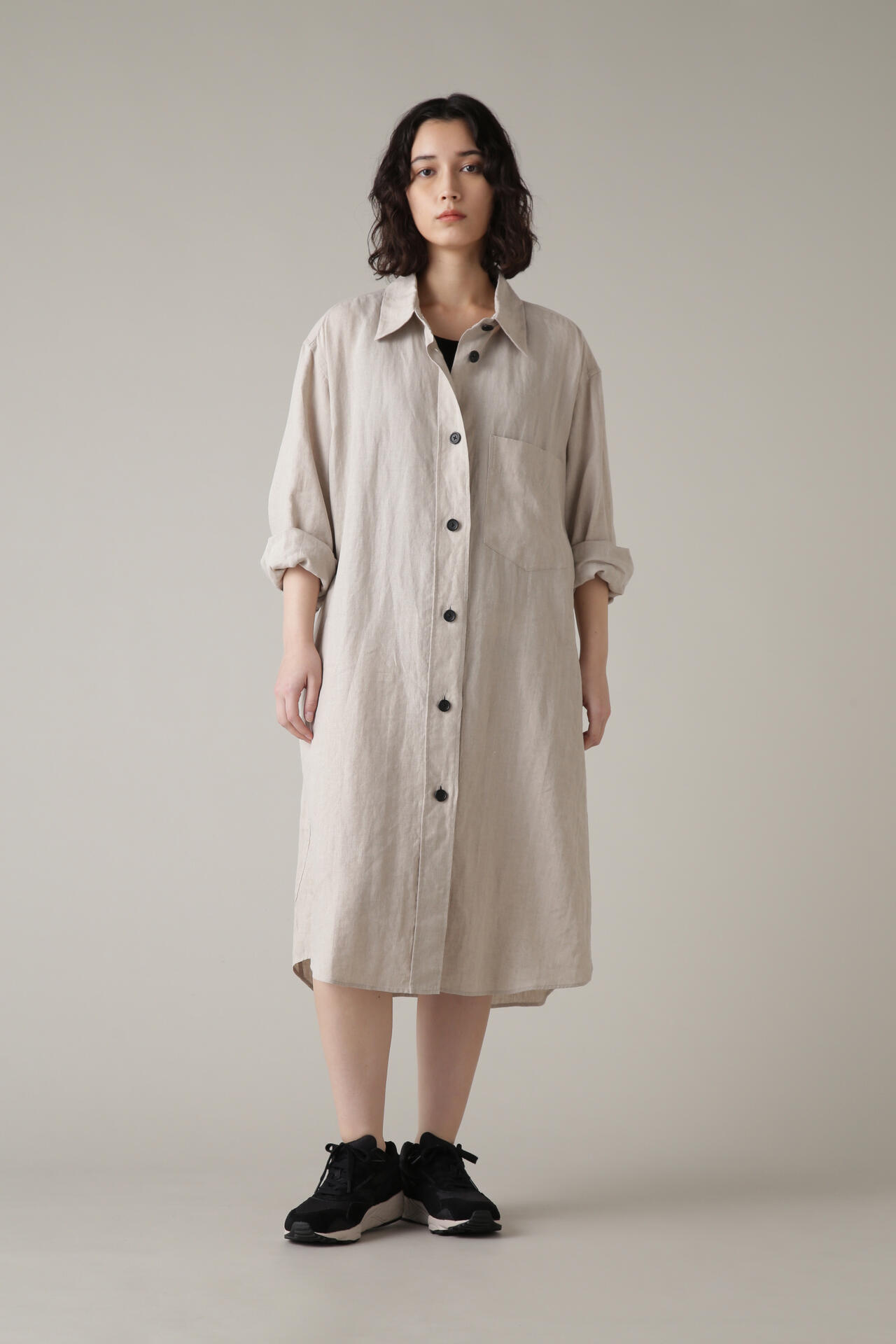 マーガレットハウエル SHIRTING LINEN Ⅱ ワンピース - ロングワンピース