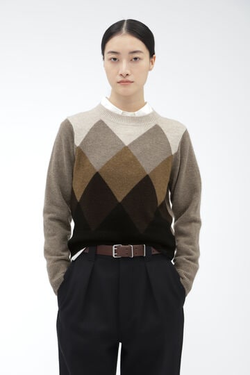 WOOL CASHMERE ARGYLE_050