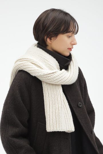 11月上旬-下旬 MERINO CASHMERE CHUNKY RIB SCARF_032