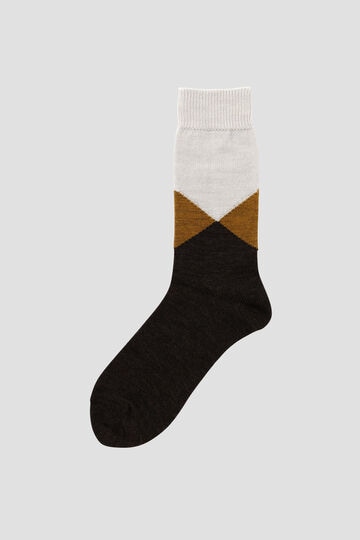 WOOL ARGYLE SOCKS_052