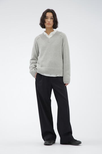 CHALK STRIPE HOPSACK WOOL_121