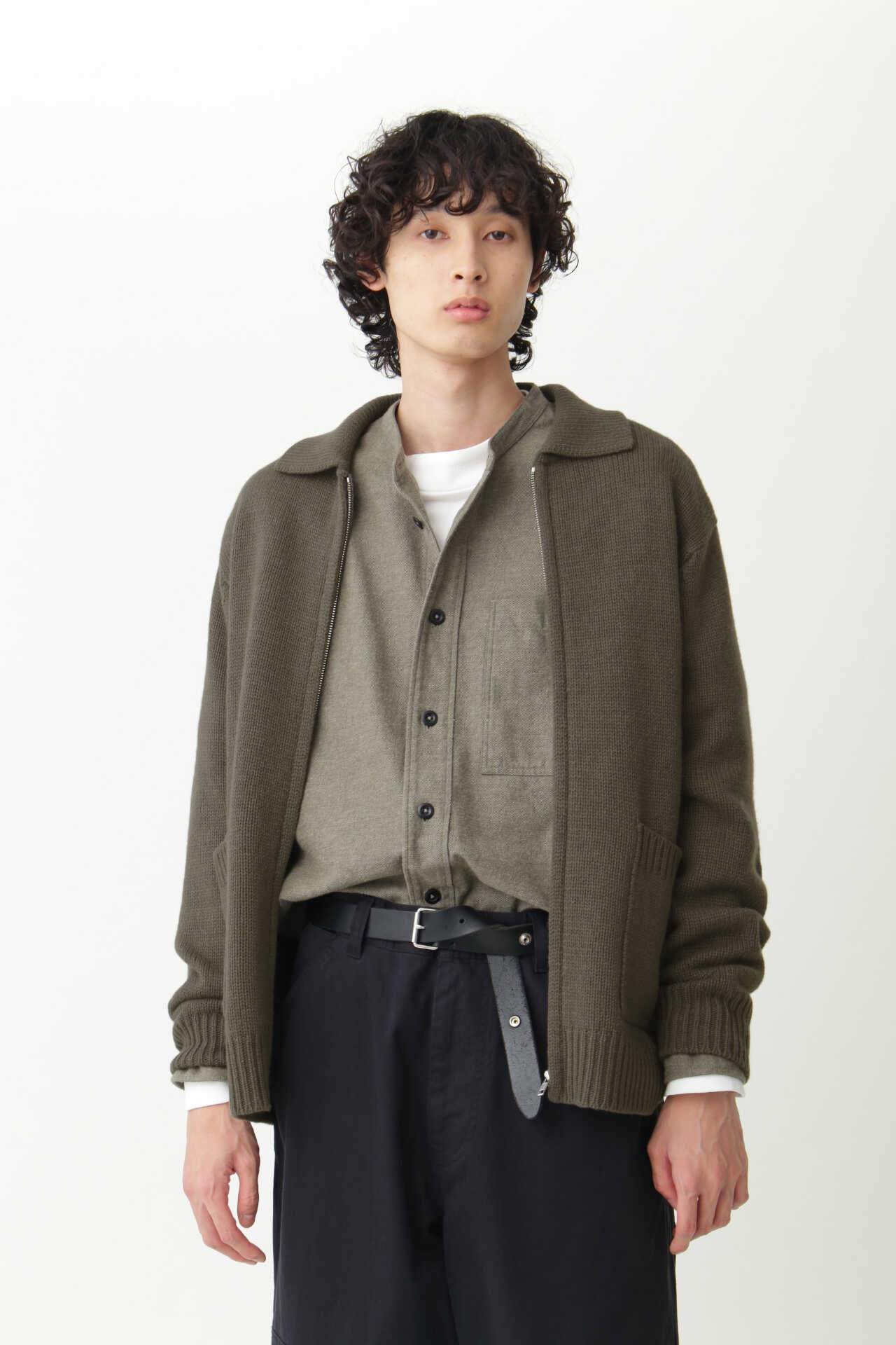 WOOL CASHMERE CHUNKY ZIP BLOUSON7