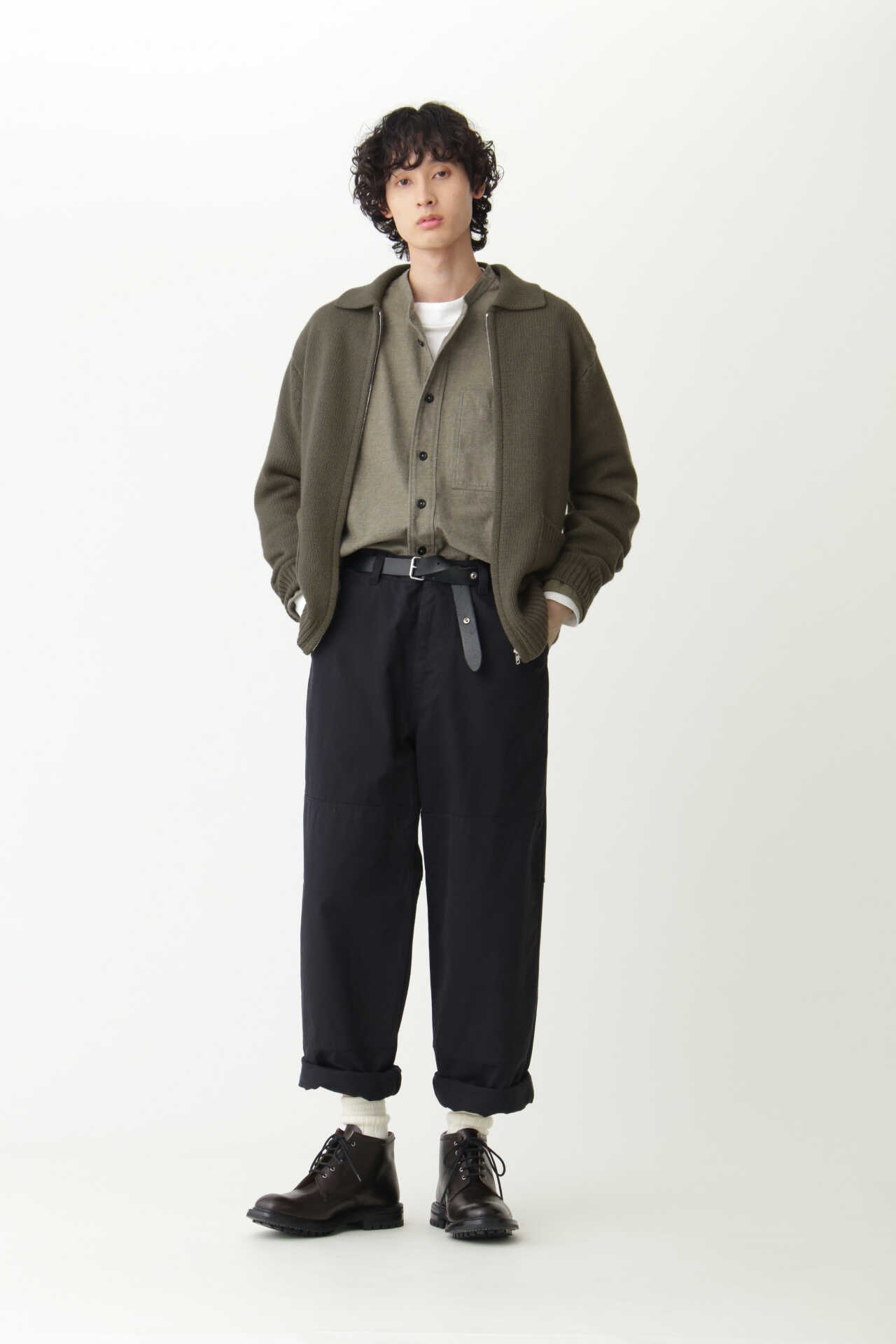 WOOL CASHMERE CHUNKY ZIP BLOUSON8