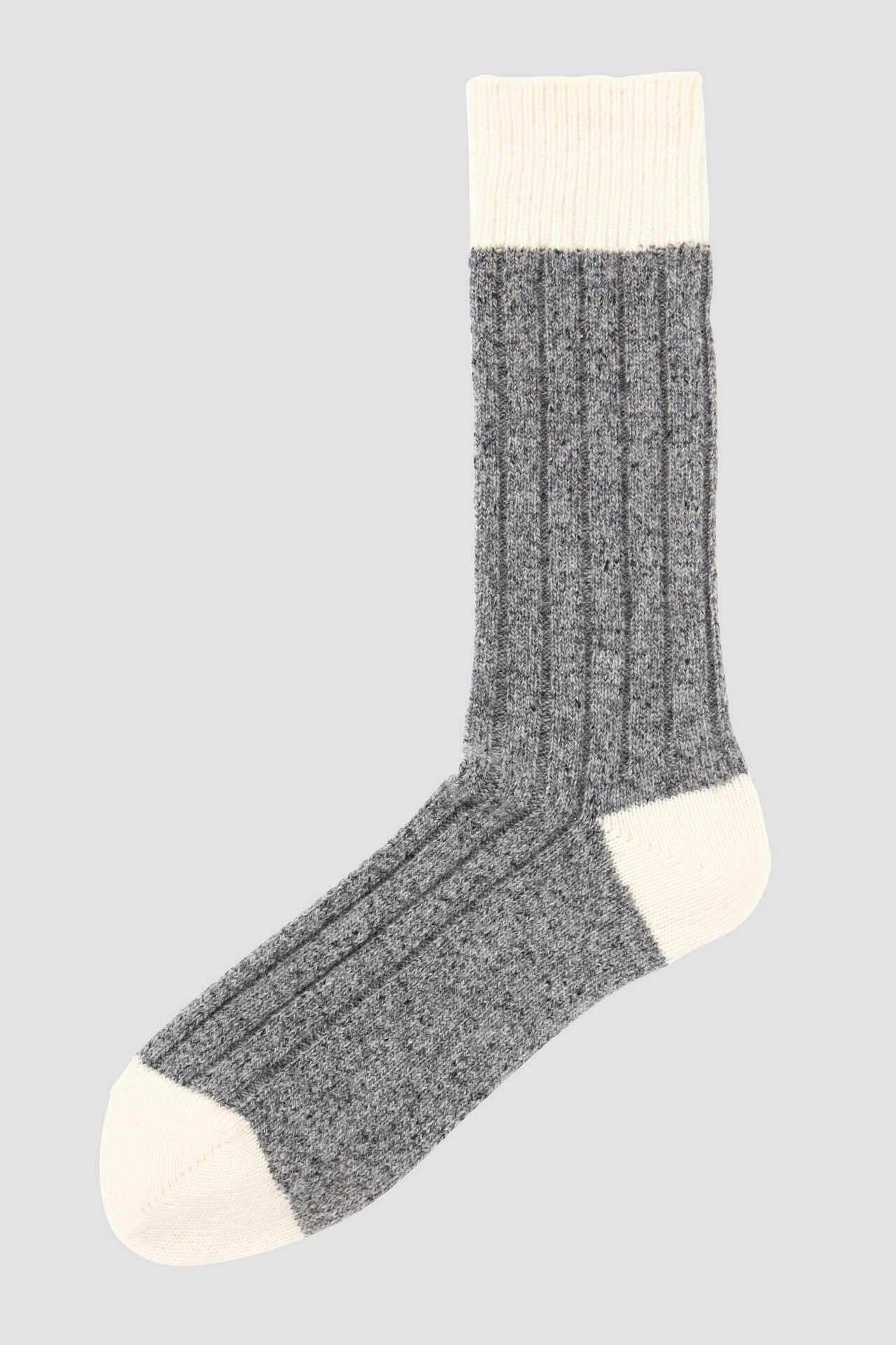 NEP YARN WIDE RIB SOCK2