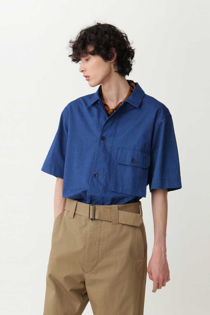 MHL FADED COTTON TWILL インディゴブルー Mサイズ | learn-eg.com