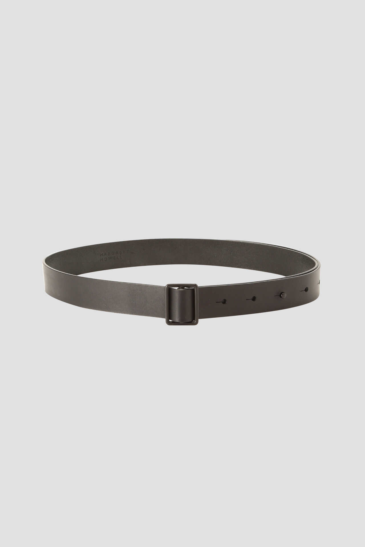 OILED LEATHER STUDS BELT6