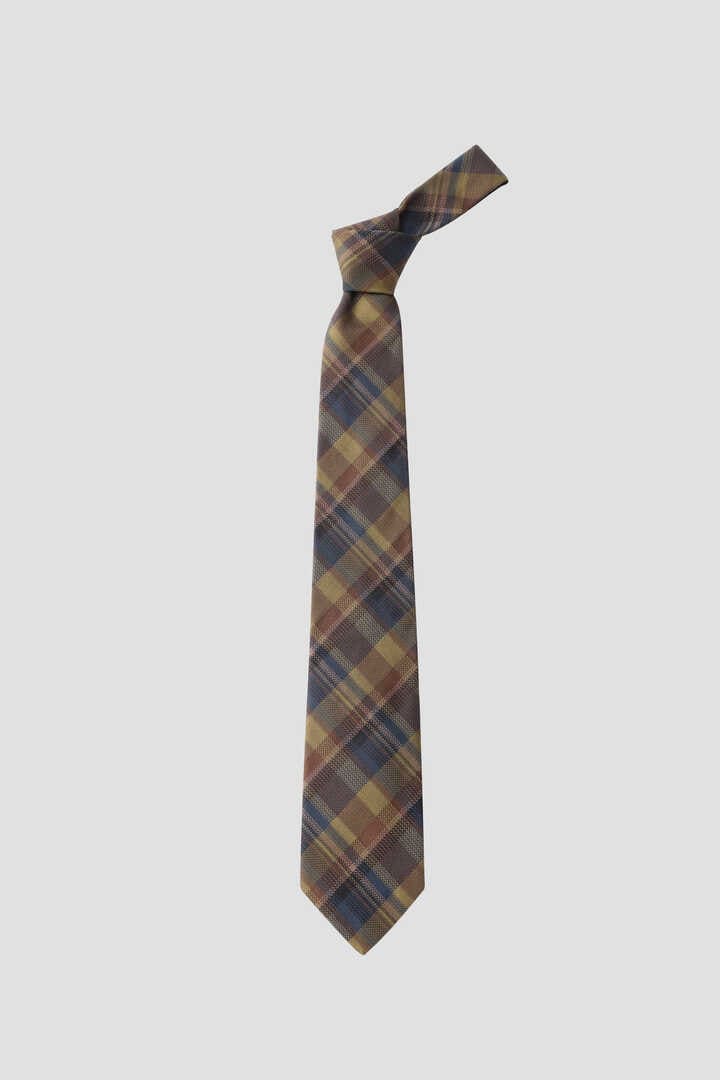 ABSTRACT CHECK SILK TIE3