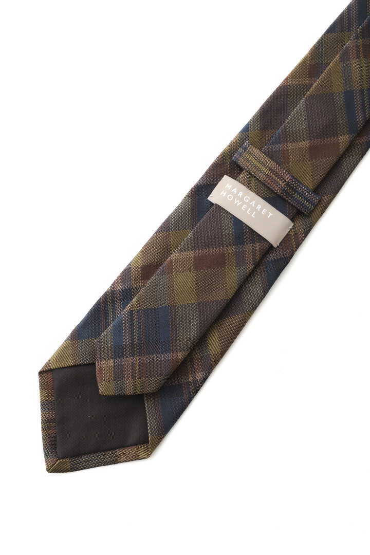 ABSTRACT CHECK SILK TIE4