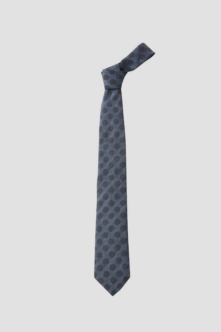 LINEN SILK SPOT TIE2