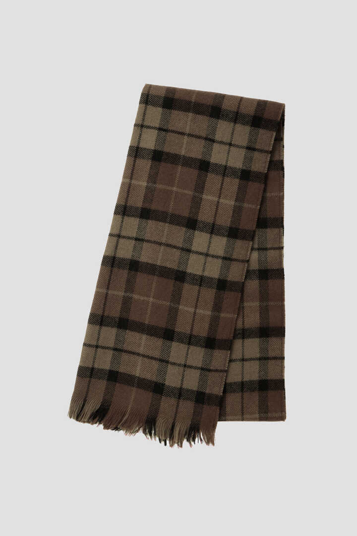 CHECK WOOL SCARF3