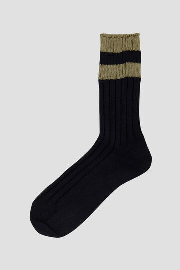 TWO COLOUR BOLD STRIPE SOCK_010