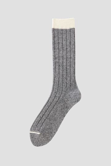 WOOL SILK NEP YARN SOCKS_022