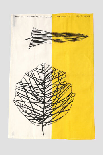 LUCIENNE DAY BLACK LEAF TEA TOWEL_271