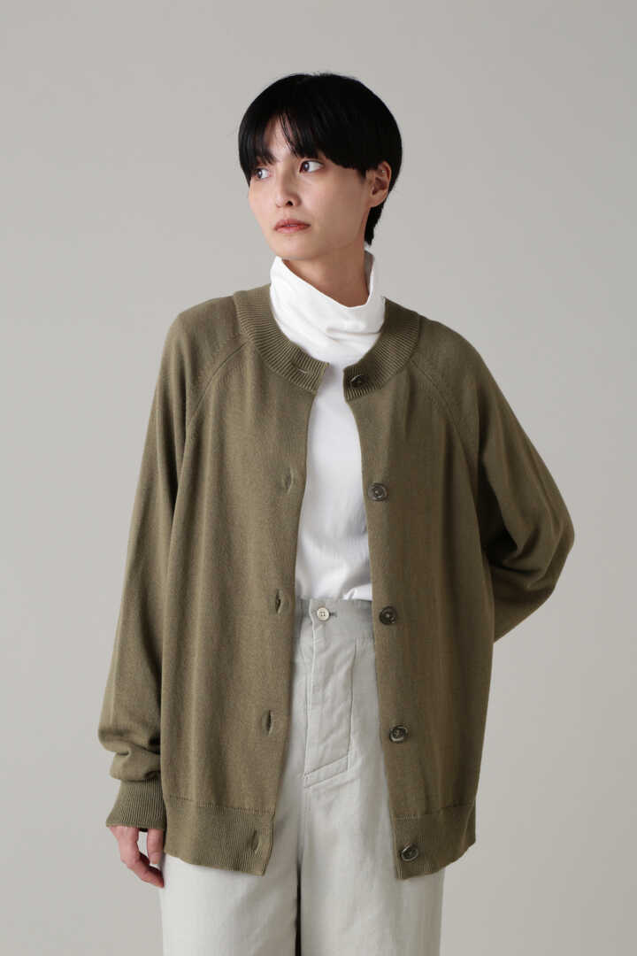 【美品】マーガレットハウエル 現行モデル カシミヤカーディガン グレー M相当method服