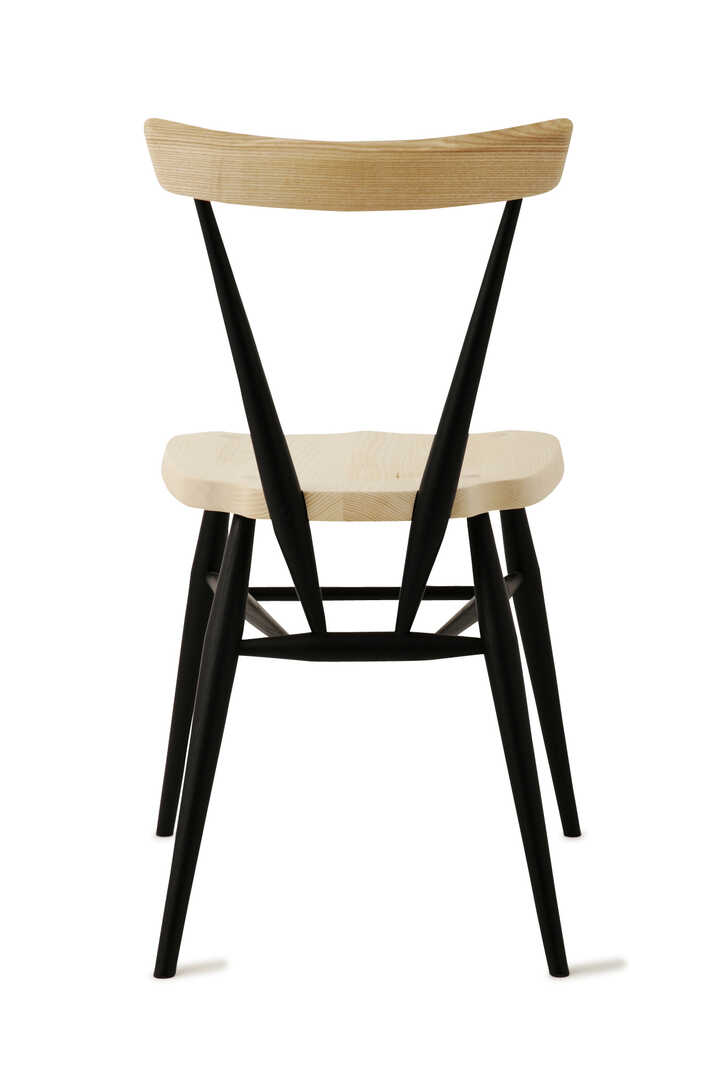 BLACK STACKING CHAIR