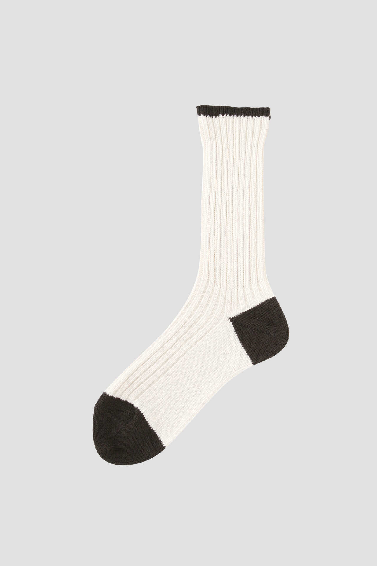 NATURAL COTTON RIB SOCK7