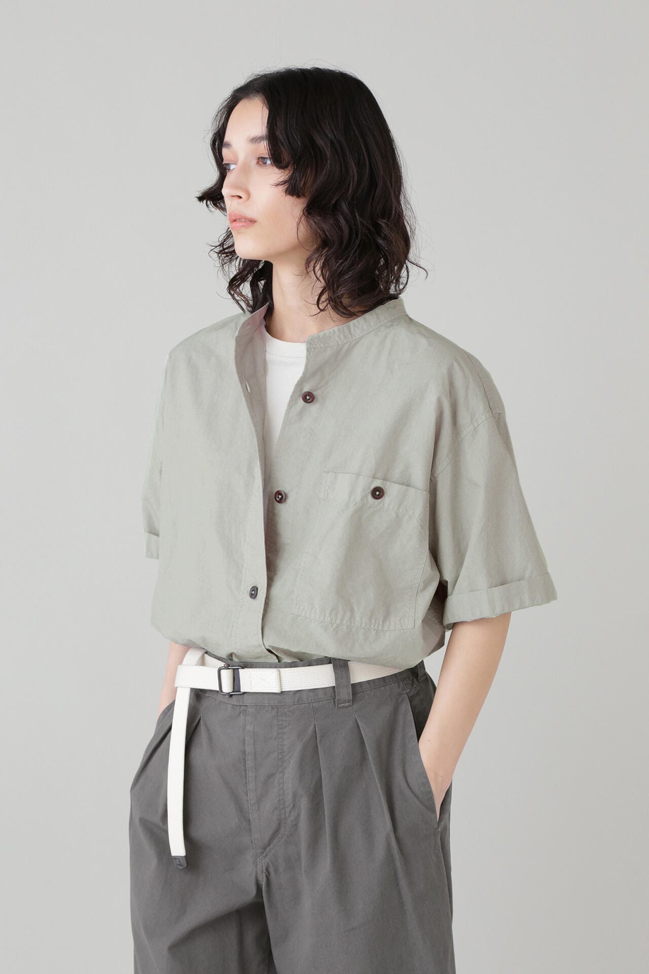 SALE限定セール MARGARET HOWELL - MHL. COTTON RAMIE POPLIN 半袖