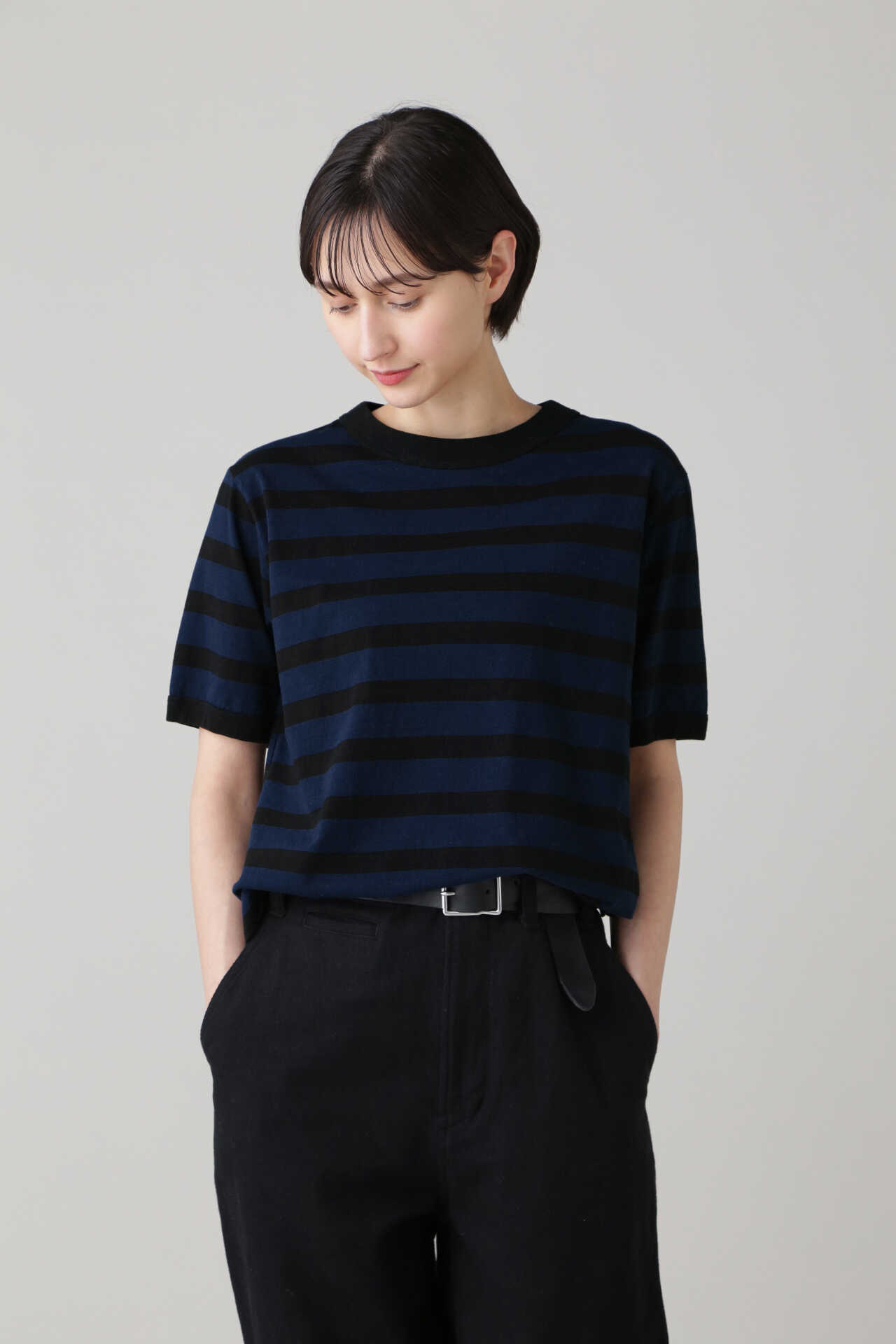 COTTON LINEN STRIPE JERSEY | MARGARET HOWELL | MARGARET HOWELL