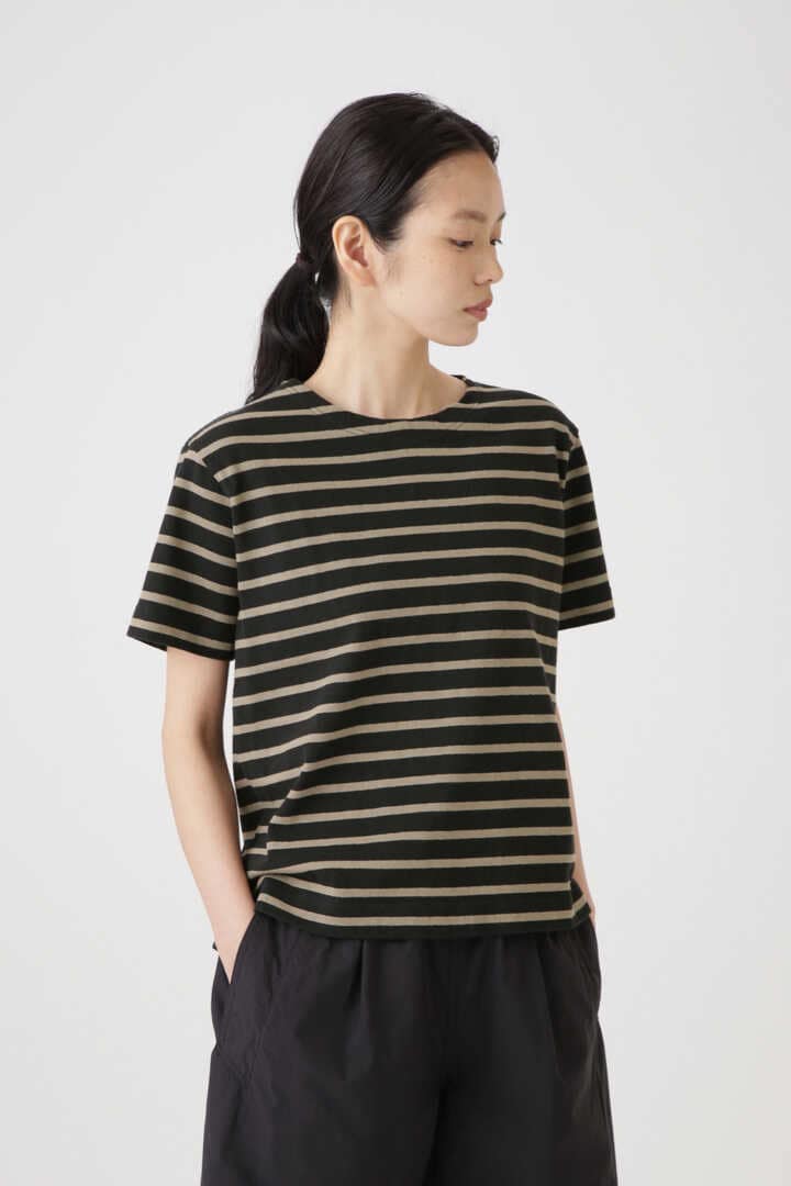 STRIPED DRY COTTON JERSEY