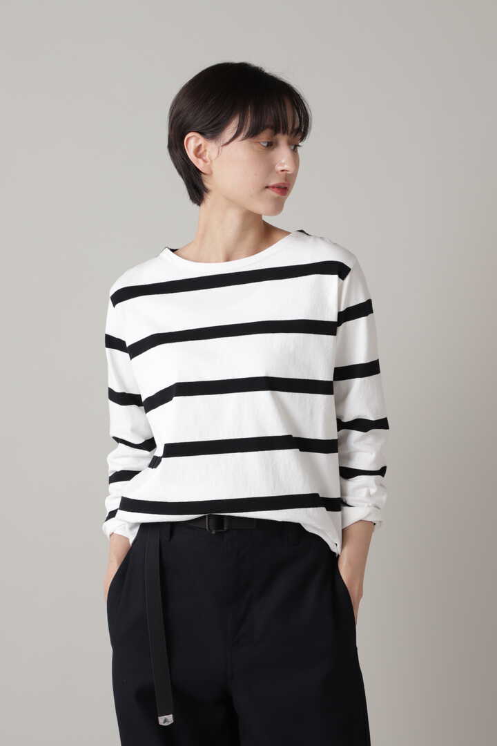 カットソー(長袖/七分)MHL. WIDE STRIPE DRY JERSEY    Ⅱ