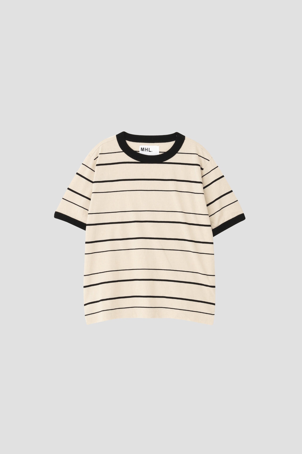 COTTON LINEN STRIPE JERSEY