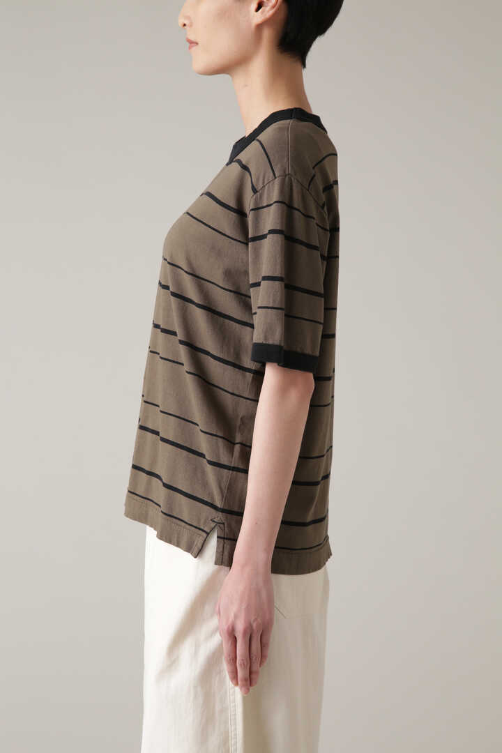 COTTON LINEN STRIPE JERSEY | MARGARET HOWELL | MARGARET HOWELL