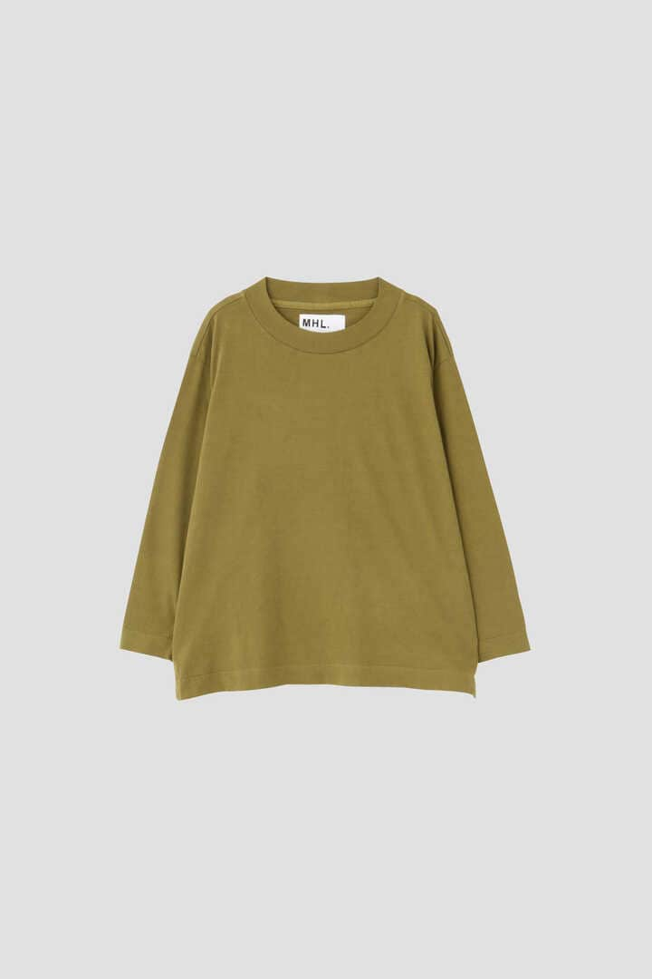 MHL HIGHCOUNT COTTON LINEN ノースリーブTシャツ-