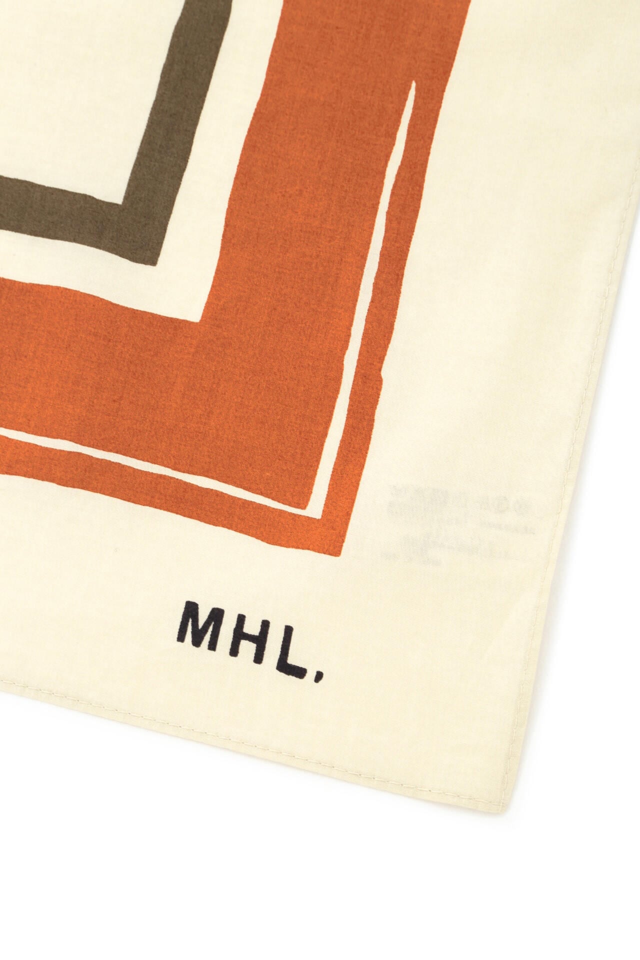 MHL PRINTED BORDER SCARF | MARGARET HOWELL | MARGARET HOWELL