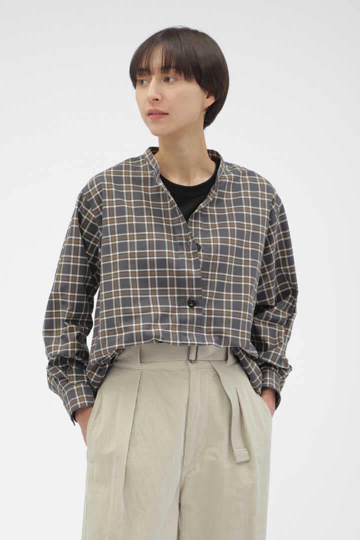 PLAINWEAVE COTTON CHECK | MARGARET HOWELL | MARGARET HOWELL