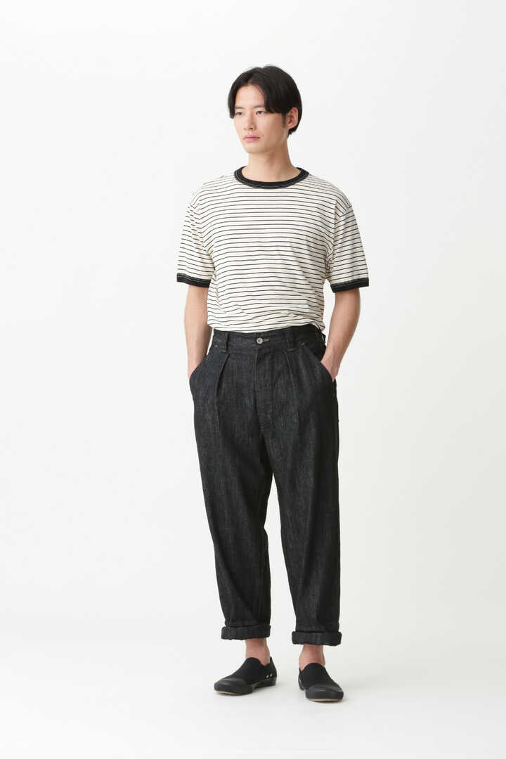 COTTON LINEN STRIPE JERSEY1