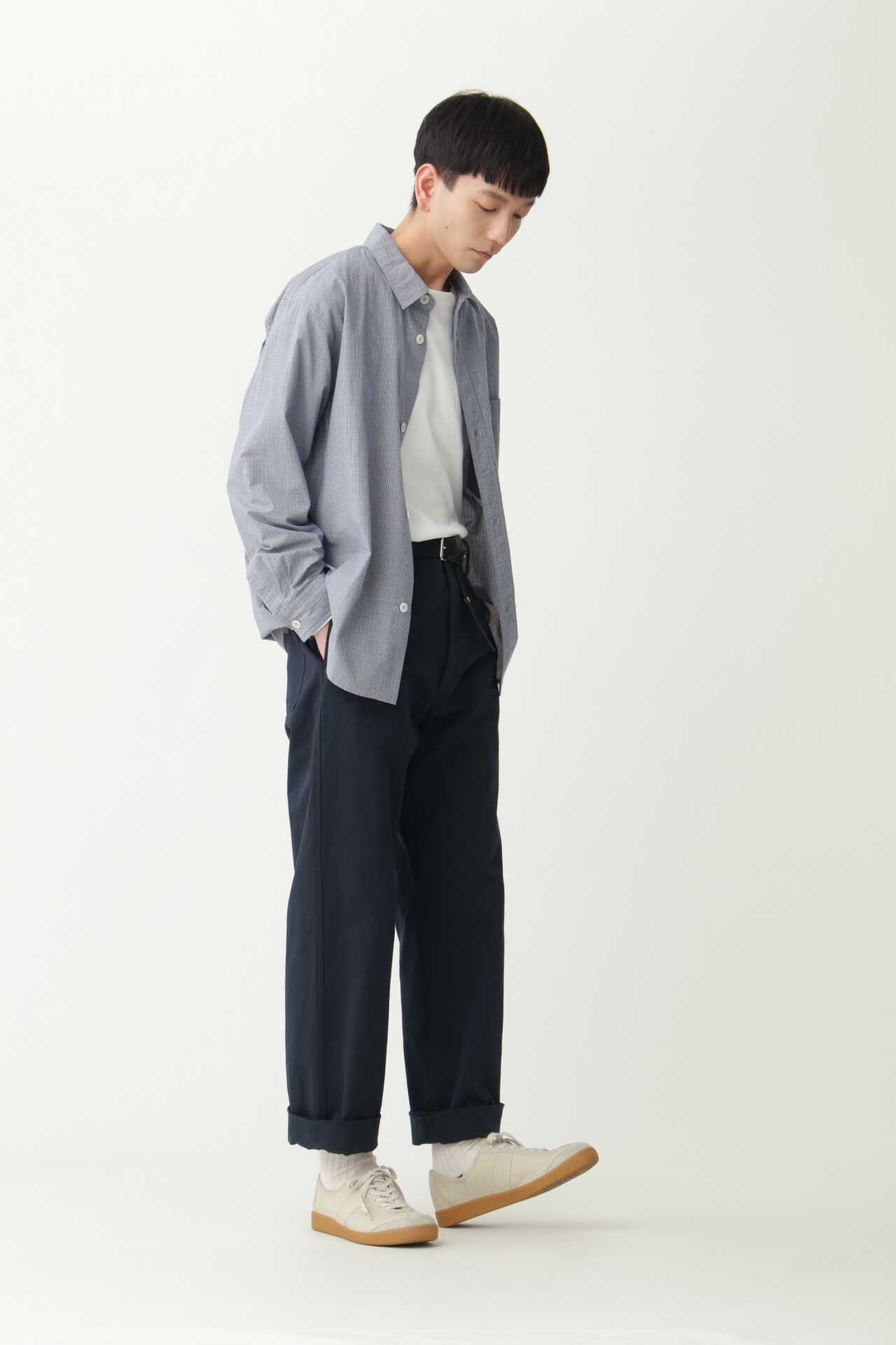 MHL WASHED COTTON DRILL トラウザーズ - パンツ