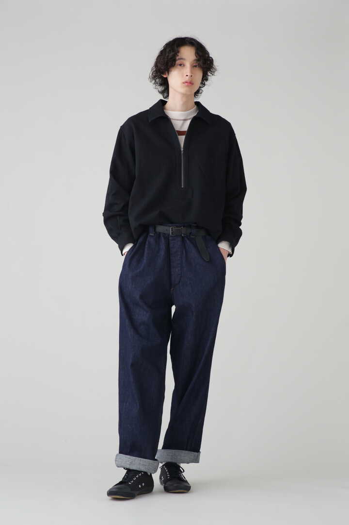 435センチ袖丈MARGARET HOWELL マーガレットハウエル 18AW×CANTON OVERALLS CANTON LIGHT DENIM キャントン オーバーオールズ キャントン ライトデニムジャケット インディゴ 596-8225502