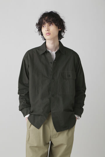 Tシャツ/カットソー(七分/長袖)MHL. コットンリネン ポケットシャツ M MARGARETHOWELL