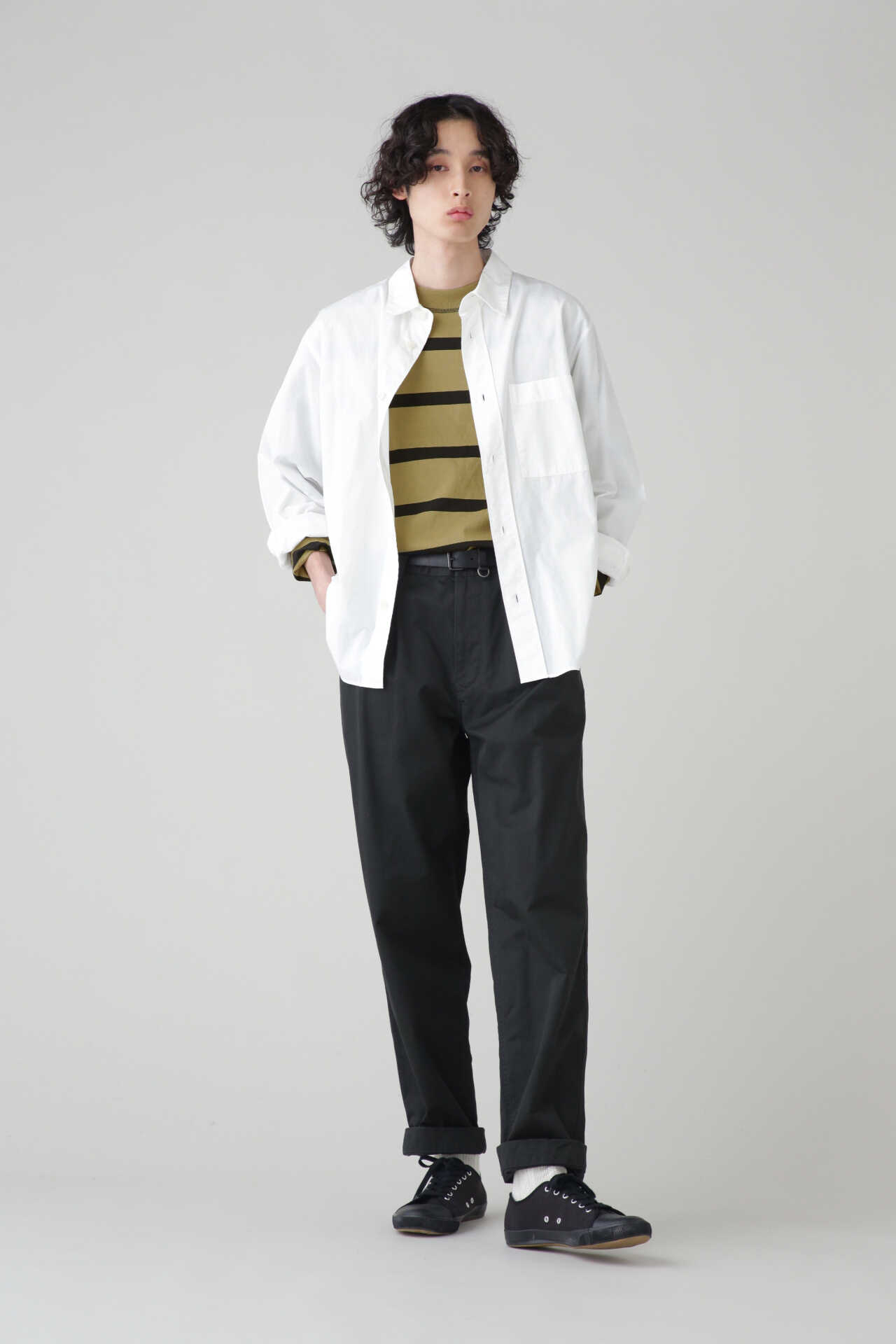 WIDE STRIPE DRY JERSEY | MARGARET HOWELL | MARGARET HOWELL