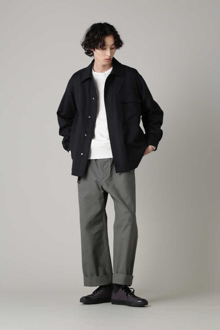 r_t_closetMHL. 近年発売 FELTED WOOL TWILL ノーカラーウールブルゾン