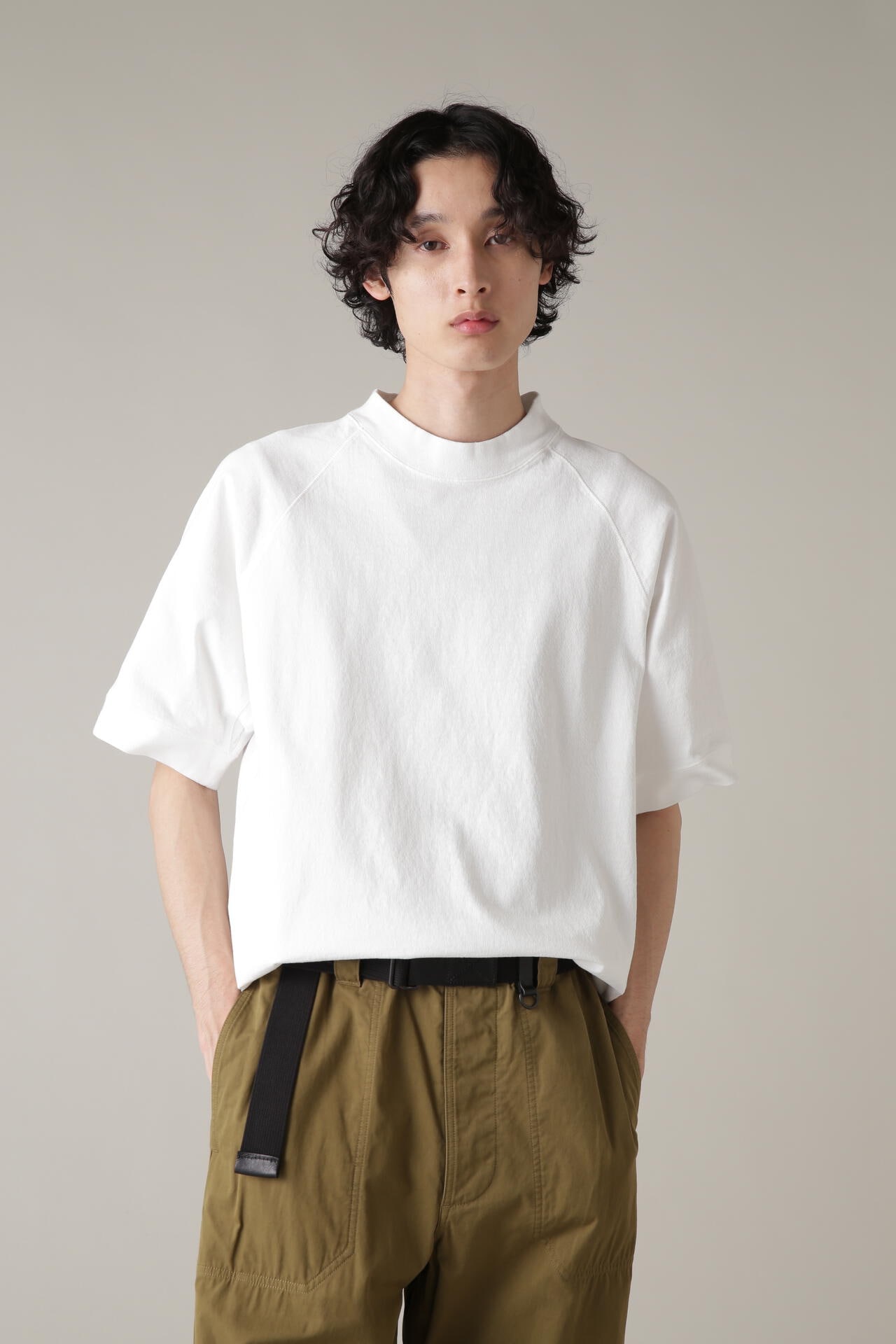 【MHL.】 DRY Cotton Jersey メンズ White M エムエイチエル カットソー・Tシャツ トップス