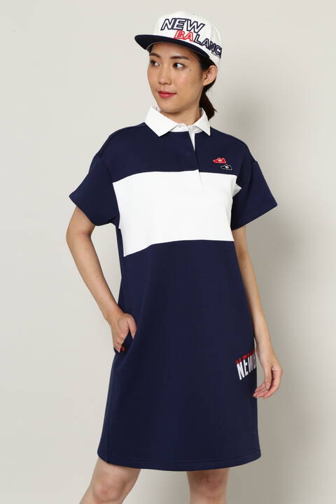 New Balance Golf 半袖 スウェット ラガーワンピース Womens Metro