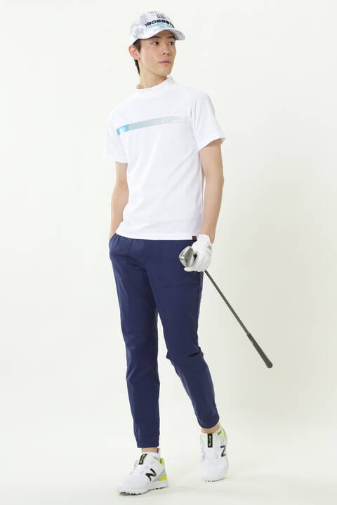 New Balance Golf Coolmax 半袖 モックネック プルオーバー Mens Sport