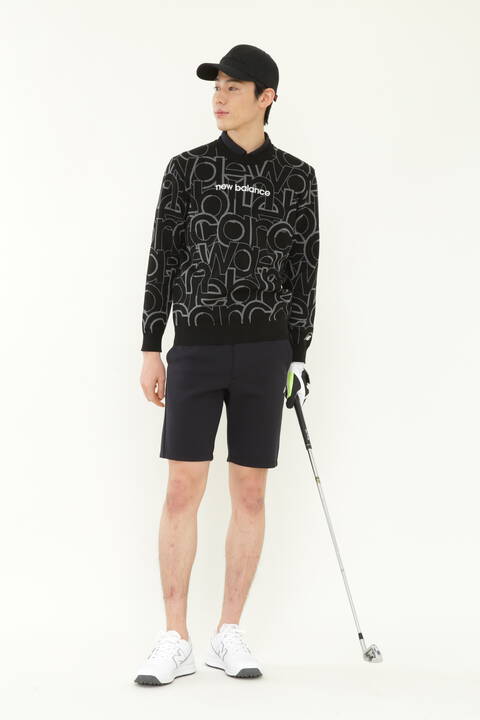 new balance golf】ビッグロゴタイプジャカード クルーネック ニット ...