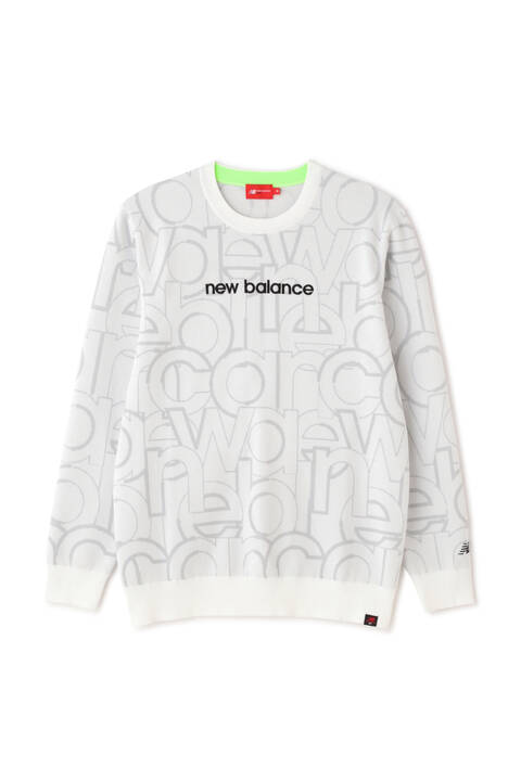 new balance golf】ビッグロゴタイプジャカード クルーネック ニット ...